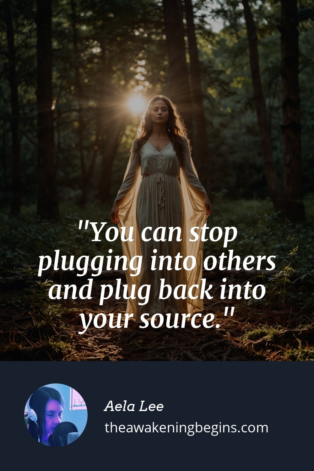 Pinterest Image You can stop plugging into others and plug back into your source.