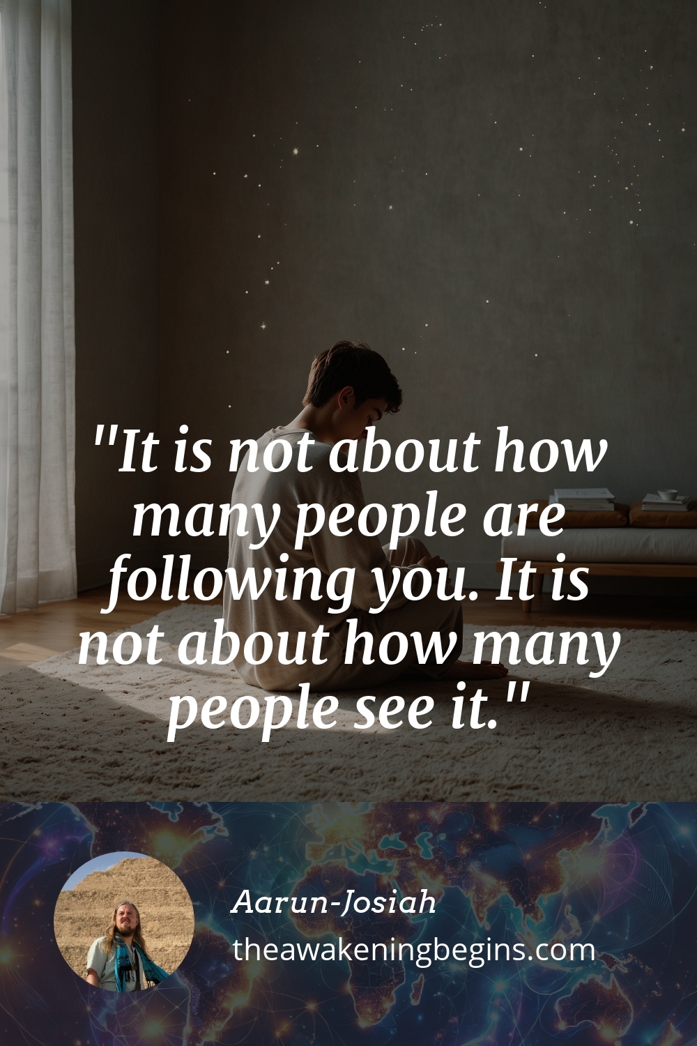 Pinterst Image It is not about how many people are following you. It is not about how many people see it.