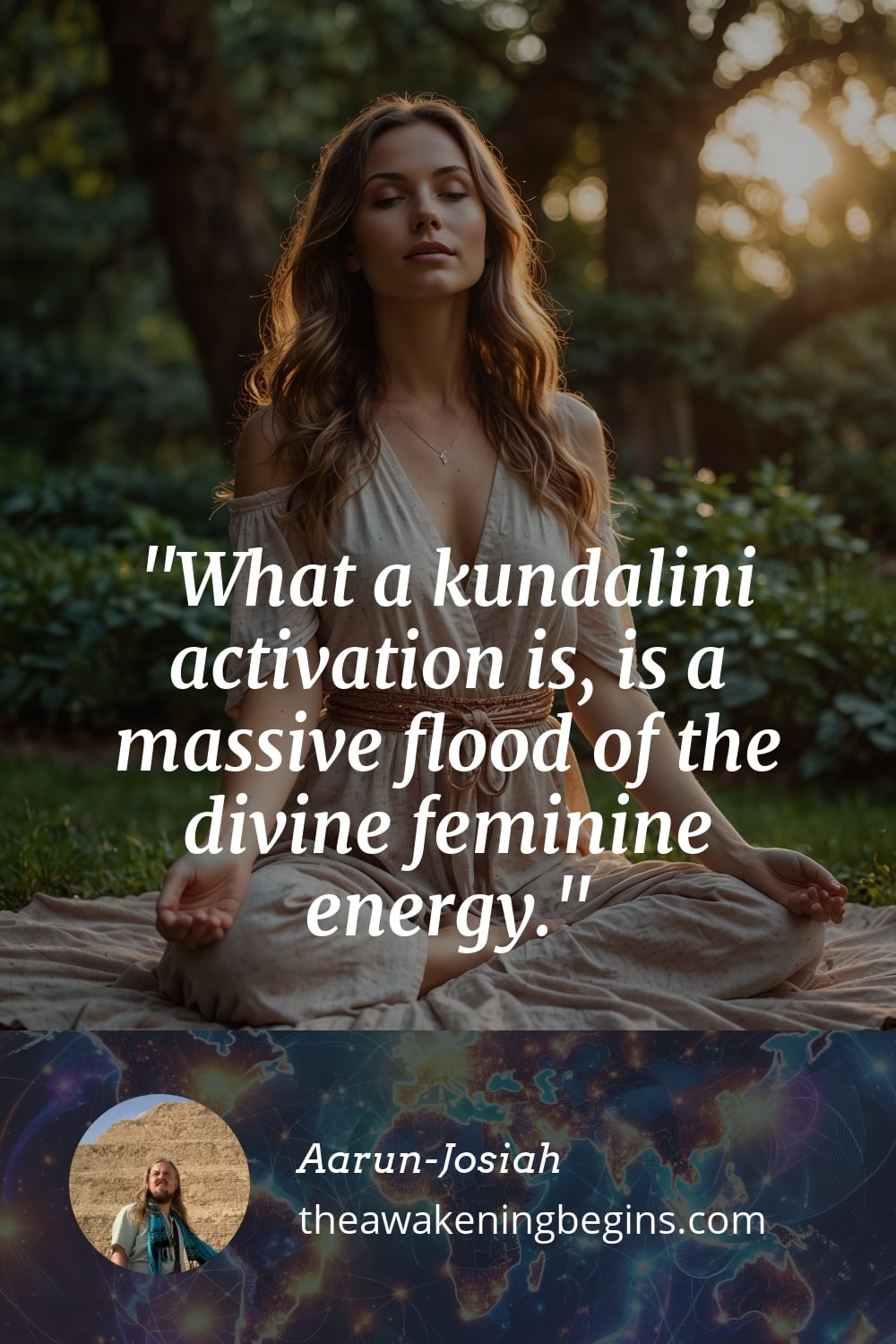 Pinterst Image What a kundalini activation is, is a massive flood of the divine feminine energy.