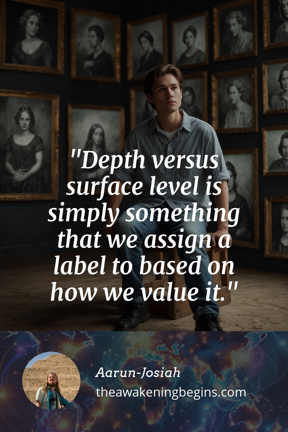 Pinterest Image Depth versus surface level is simply something that we assign a label to based on how we value it.