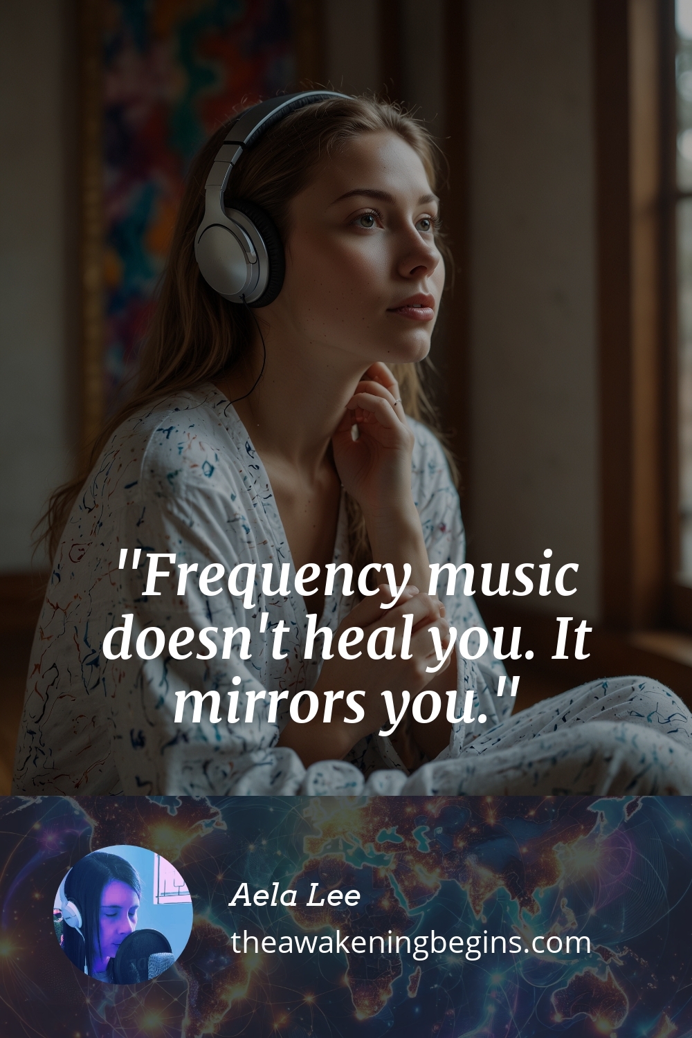 Pinterst Image Frequency music doesn't heal you. It mirrors you.