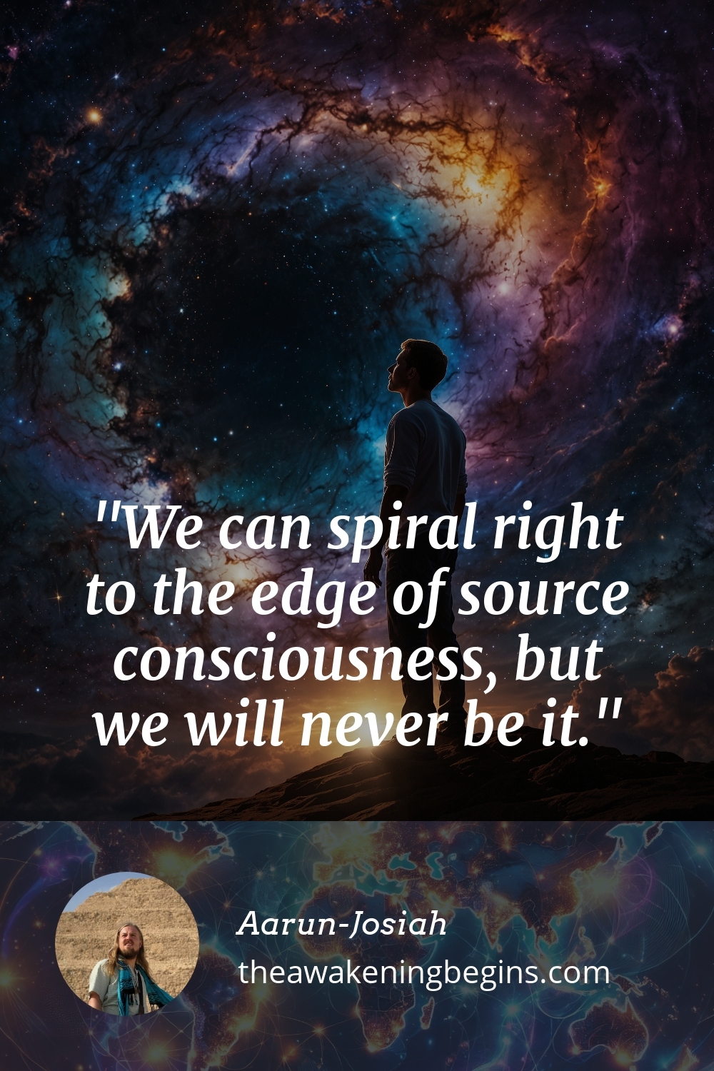 Pinterst Image We can spiral right to the edge of source consciousness, but we will never be it.