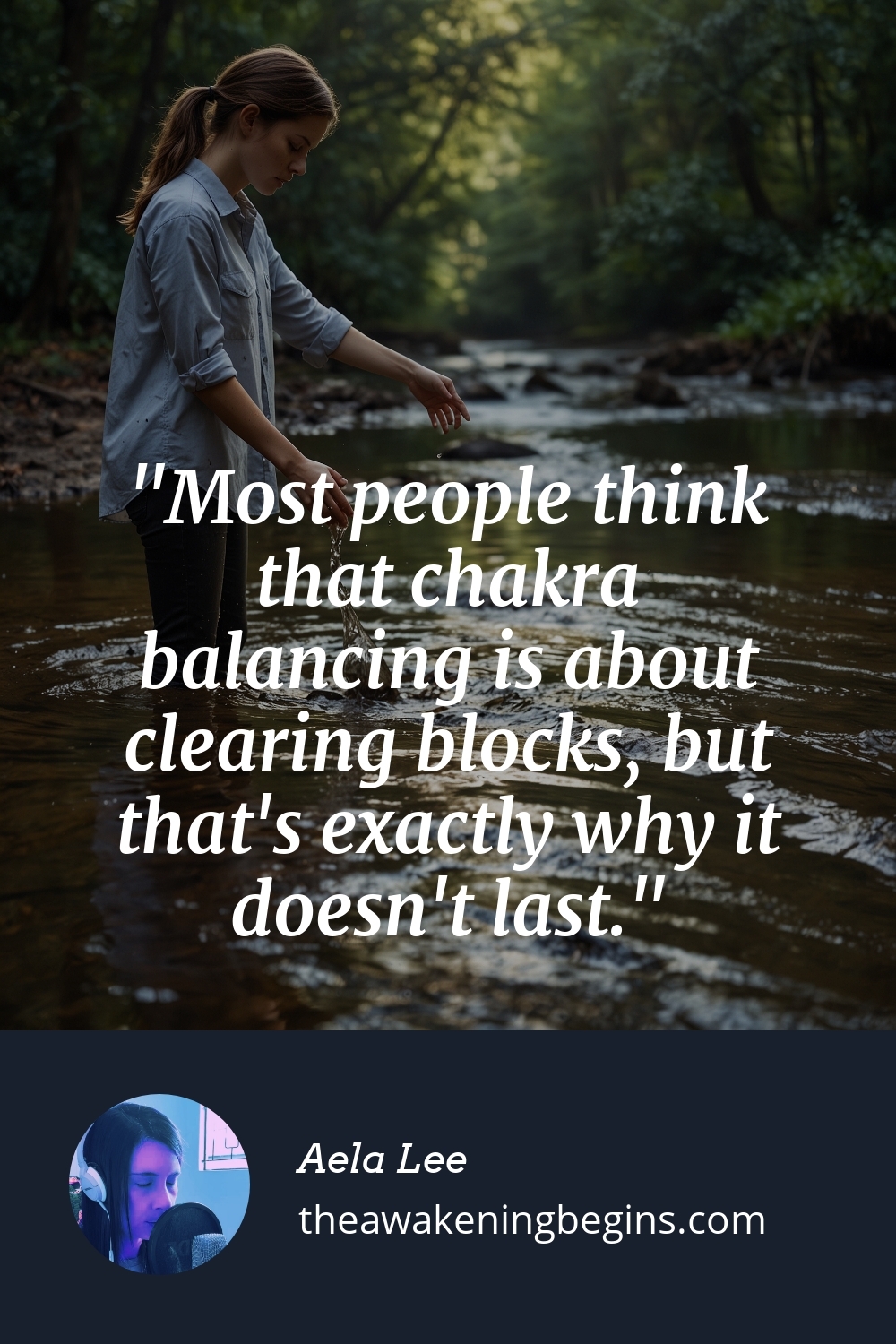 Pinterst Image Most people think that chakra balancing is about clearing blocks, but that's exactly why it doesn't last.