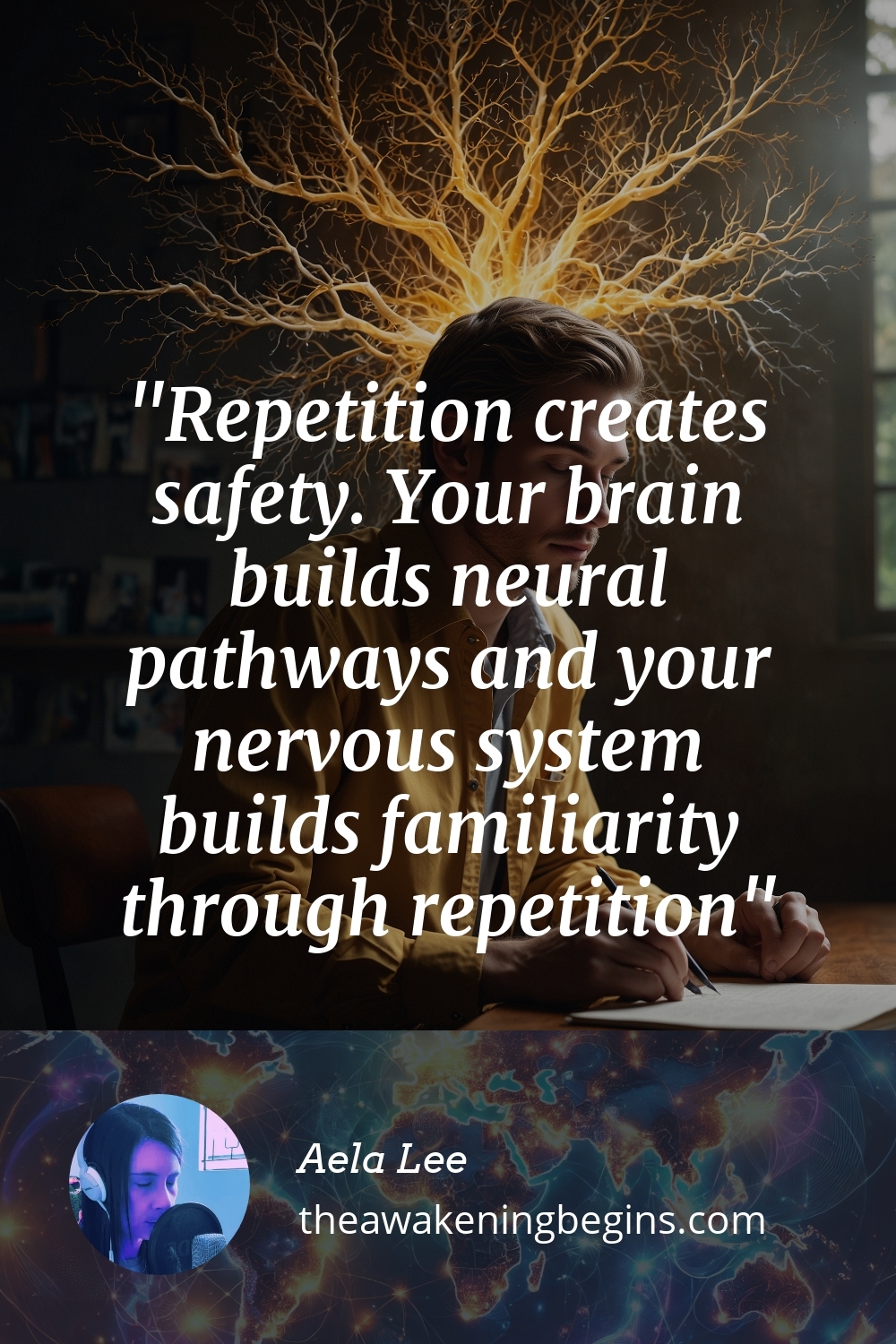 Pinterest Image Repetition creates safety. Your brain builds neural pathways and your nervous system builds familiarity through repetition