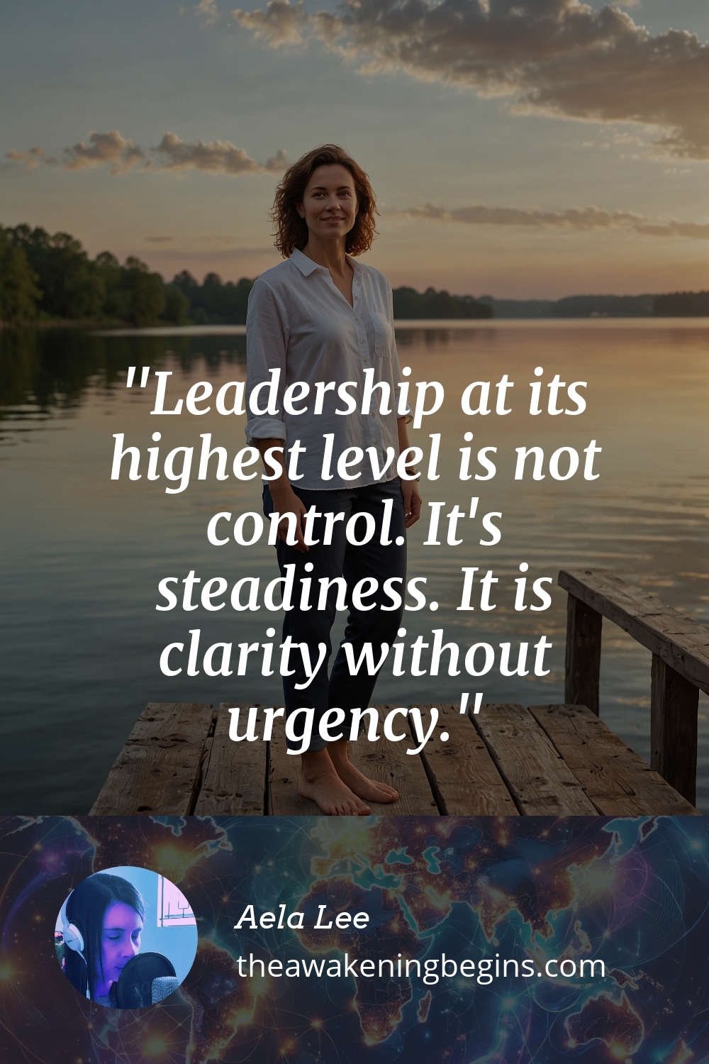 Pinterest Image Leadership at its highest level is not control. It's steadiness. It is clarity without urgency.