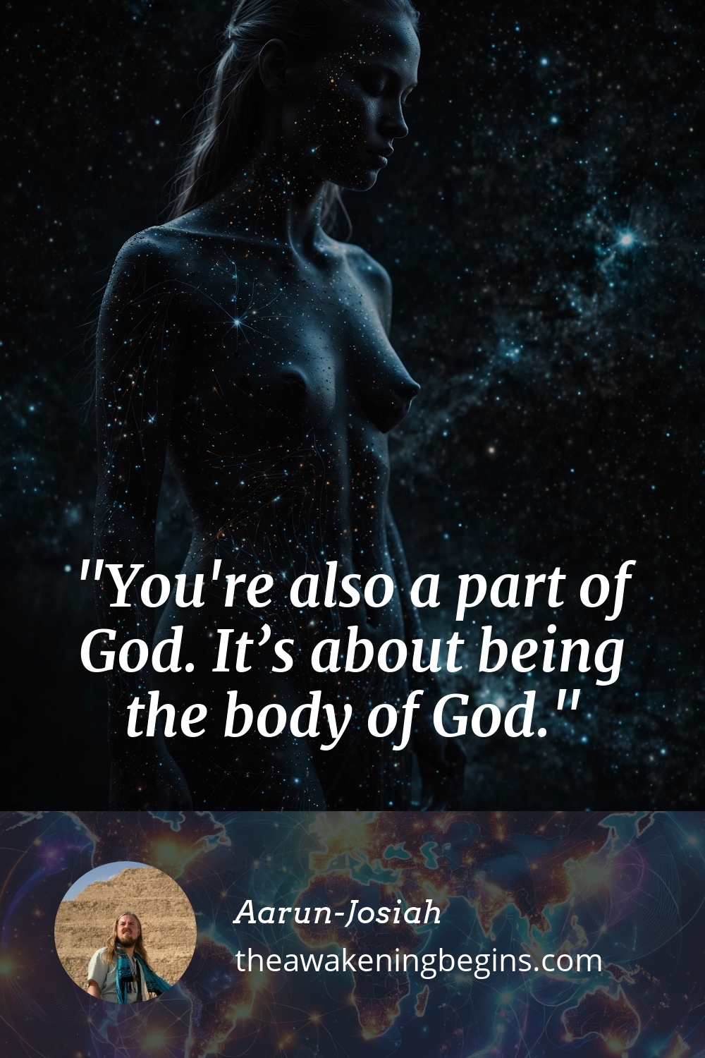 Pinterest Image You're also a part of God. It’s about being the body of God.