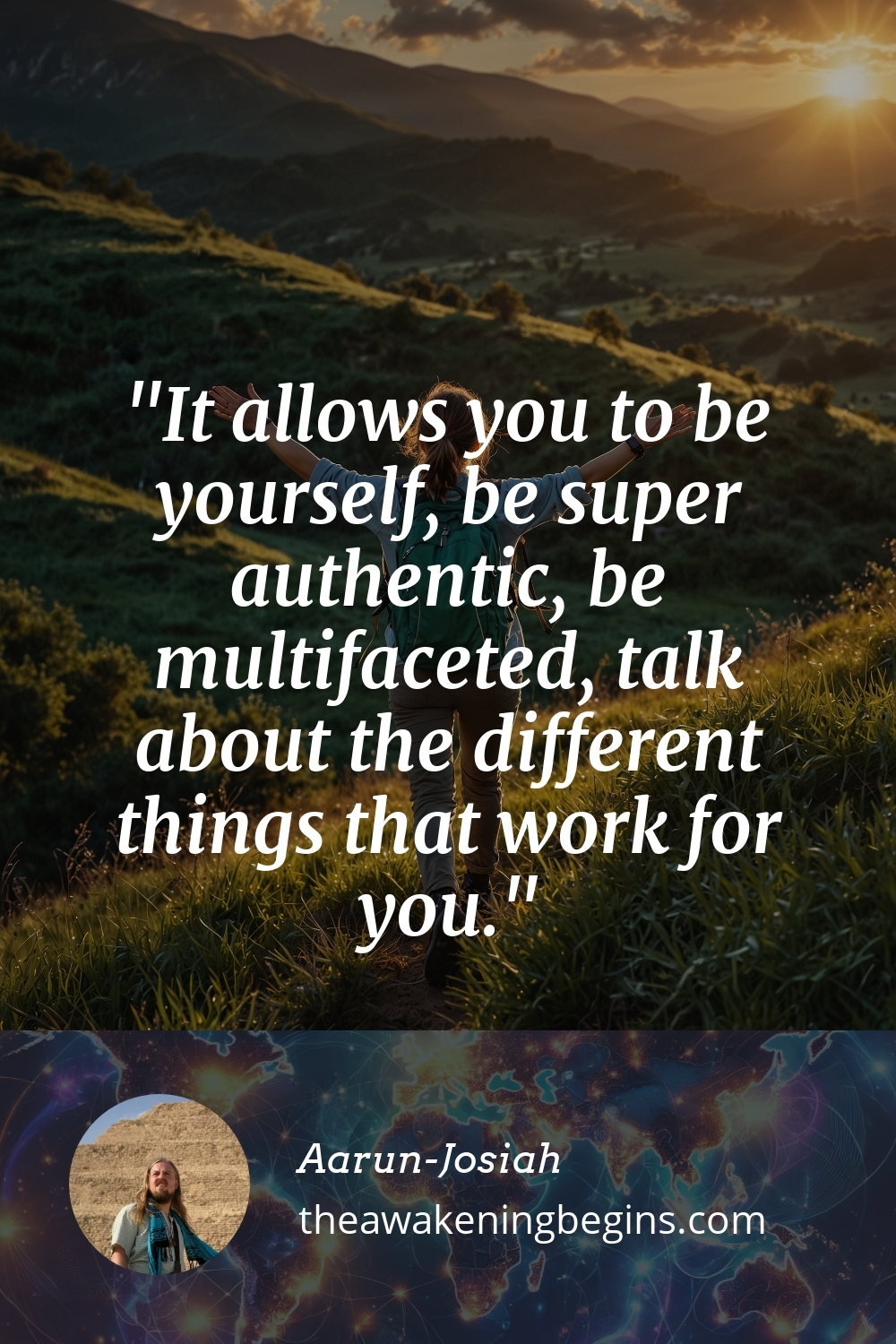Pinterest Image It allows you to be yourself, be super authentic, be multifaceted, talk about the different things that work for you.