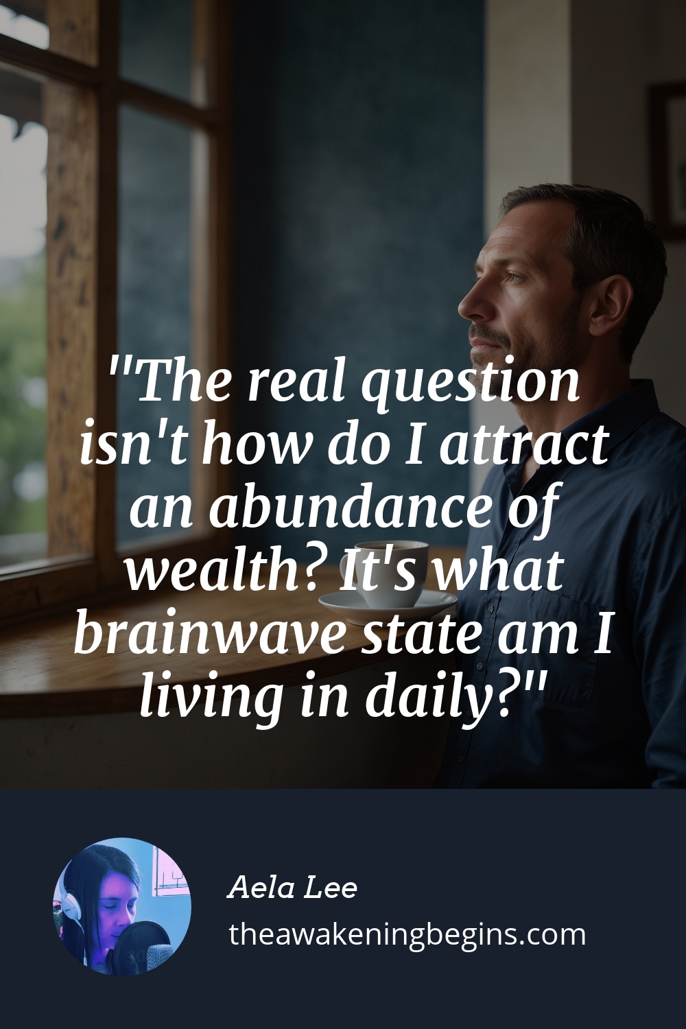 Pinterest Image The real question isn't how do I attract an abundance of wealth? It's what brainwave state am I living in daily?