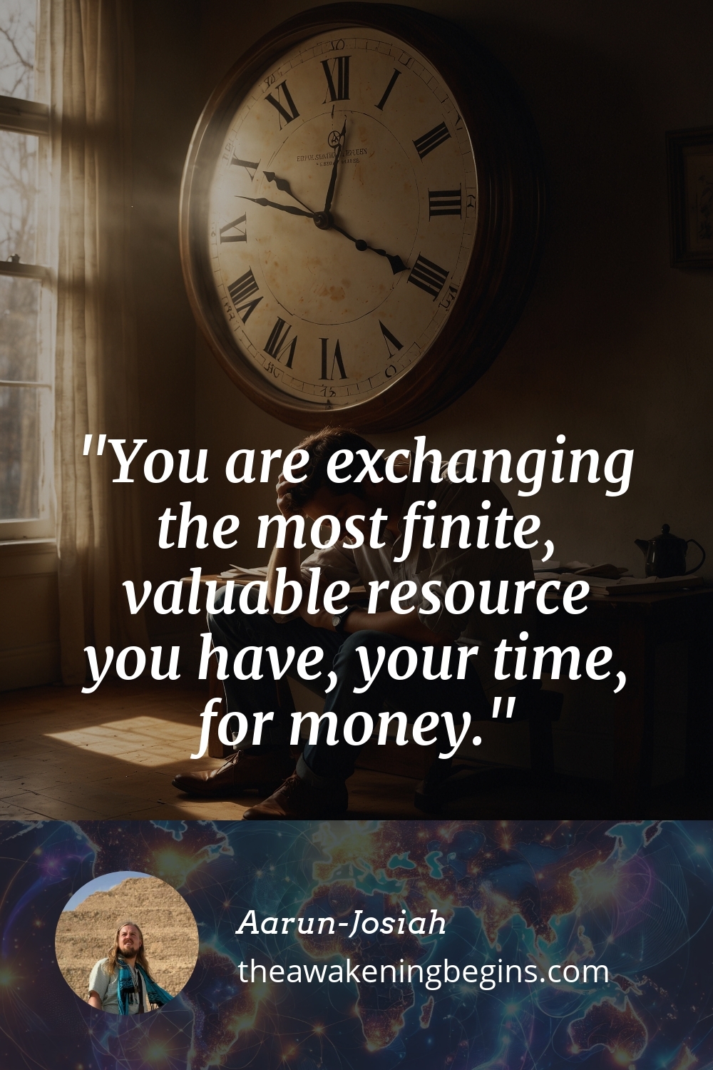 Pinterst Image You are exchanging the most finite, valuable resource you have, your time, for money.