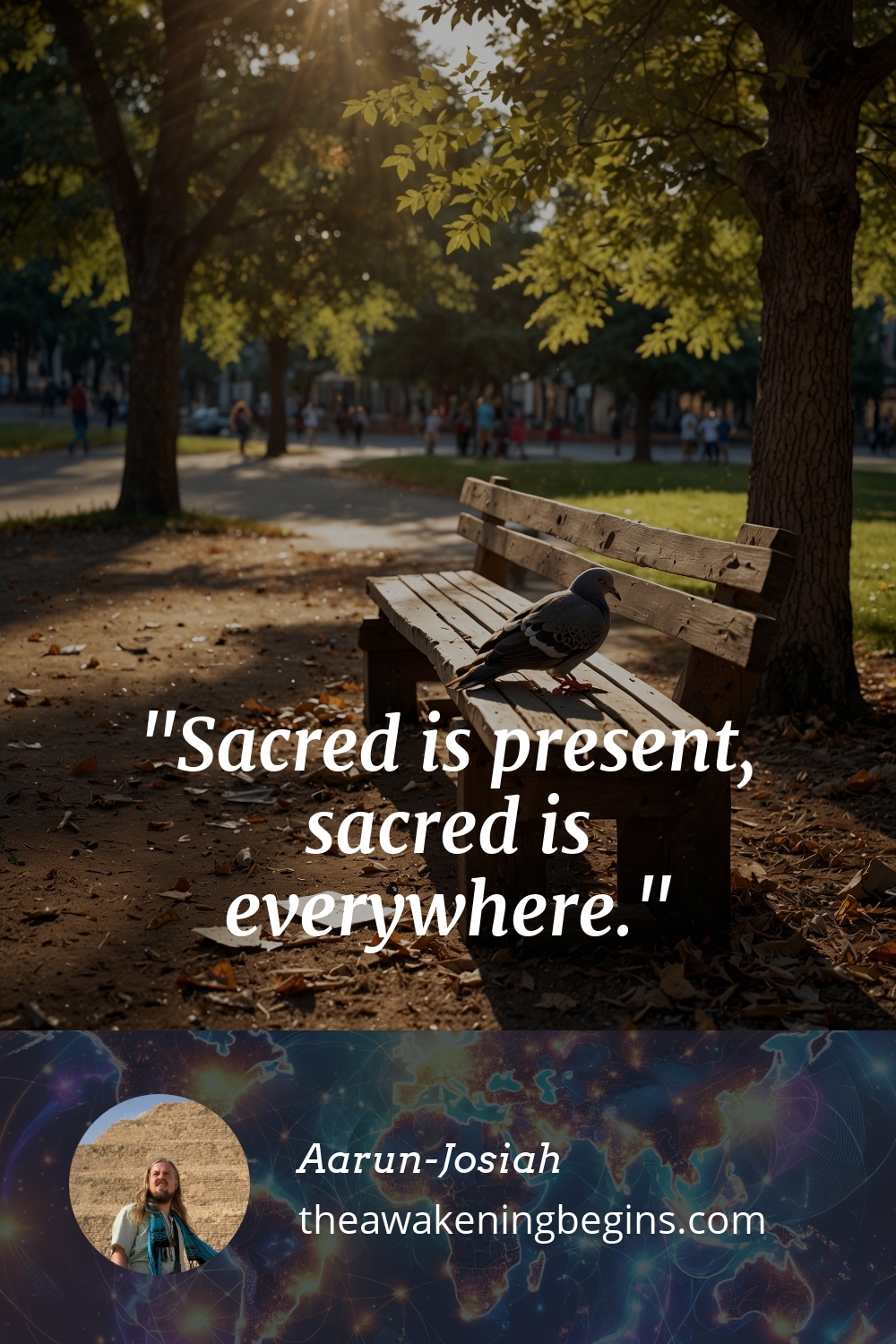 Pinterst Image Sacred is present, sacred is everywhere.