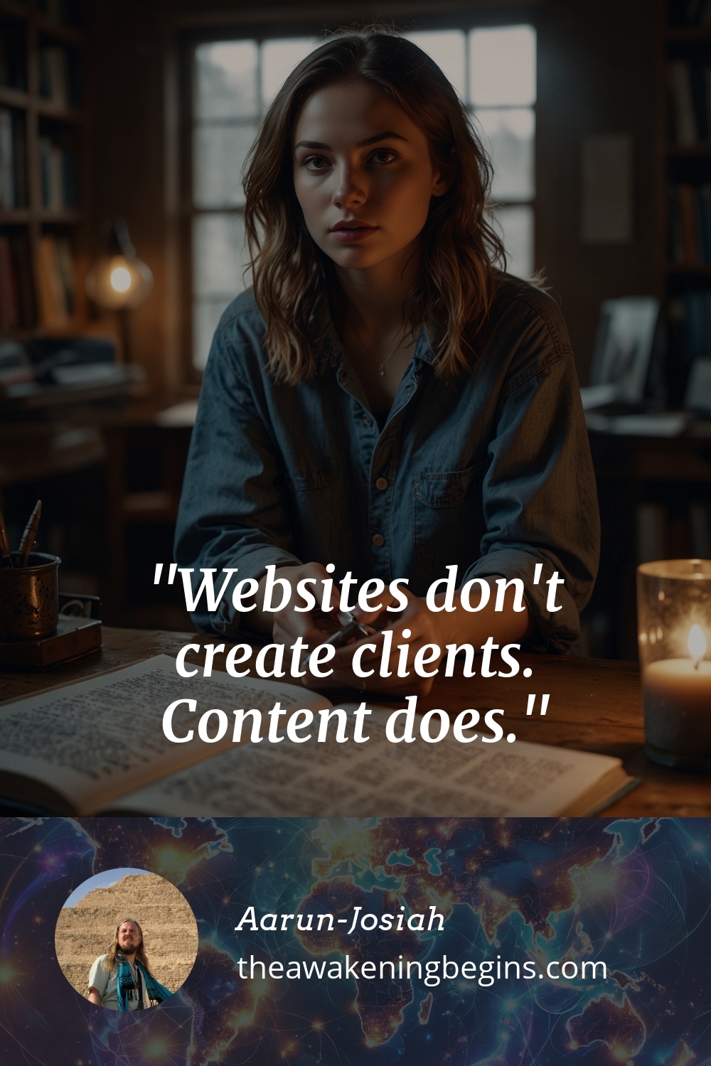 Pinterest Image Websites don't create clients. Content does.