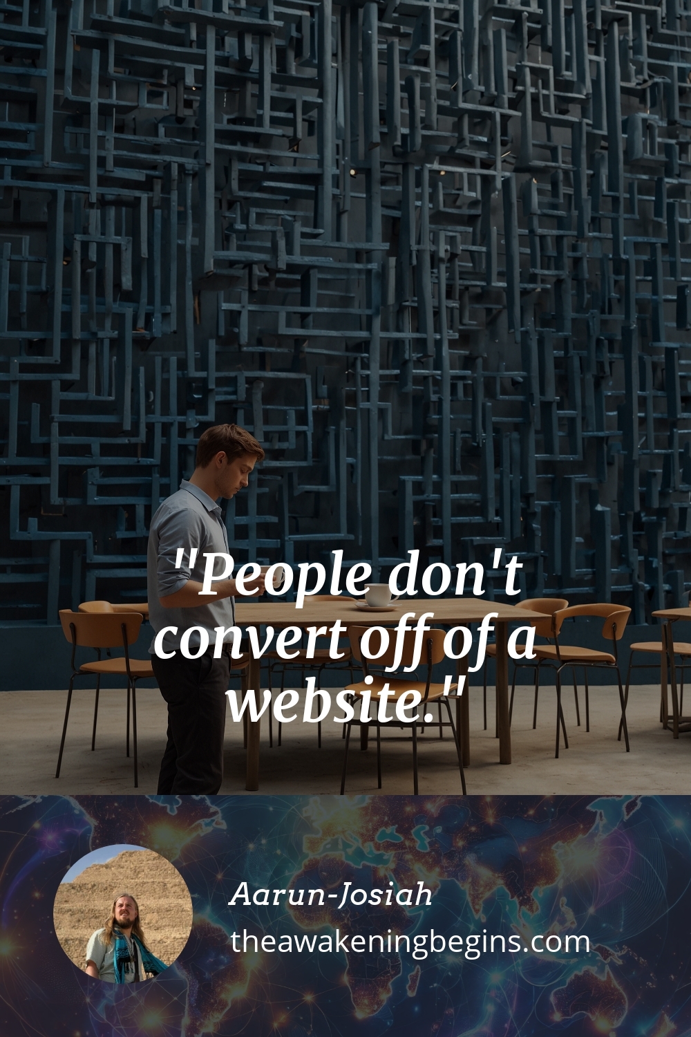 Pinterest Image People don't convert off of a website.