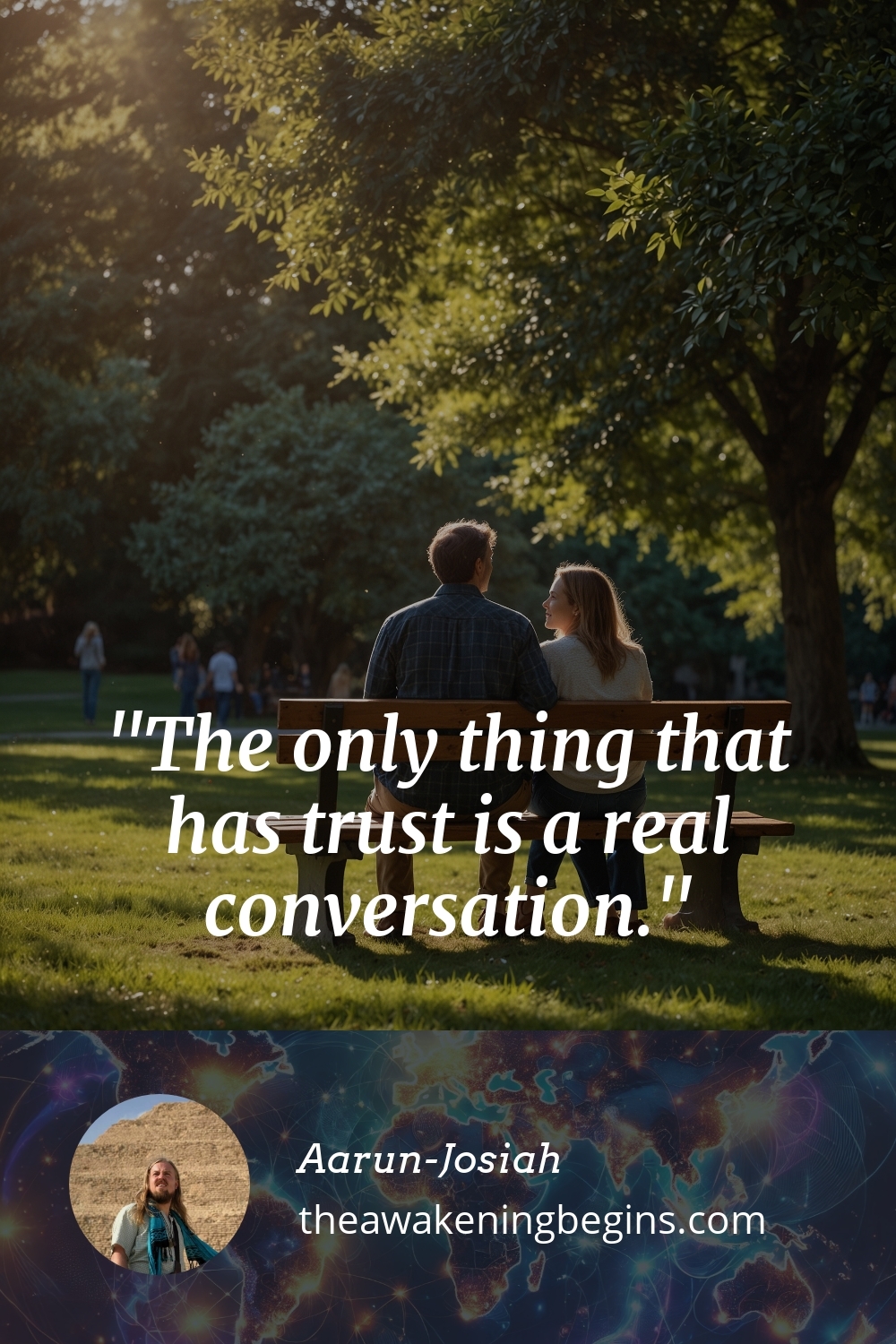 Pinterest Image The only thing that has trust is a real conversation.