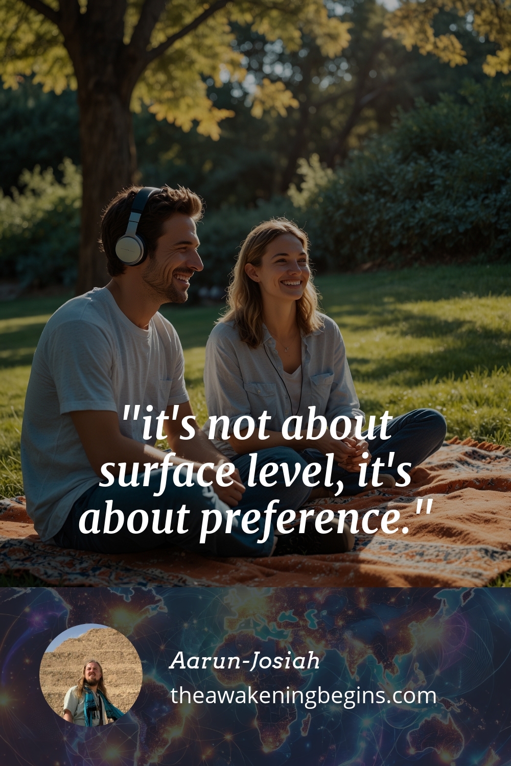 Pinterest Image it's not about surface level, it's about preference.