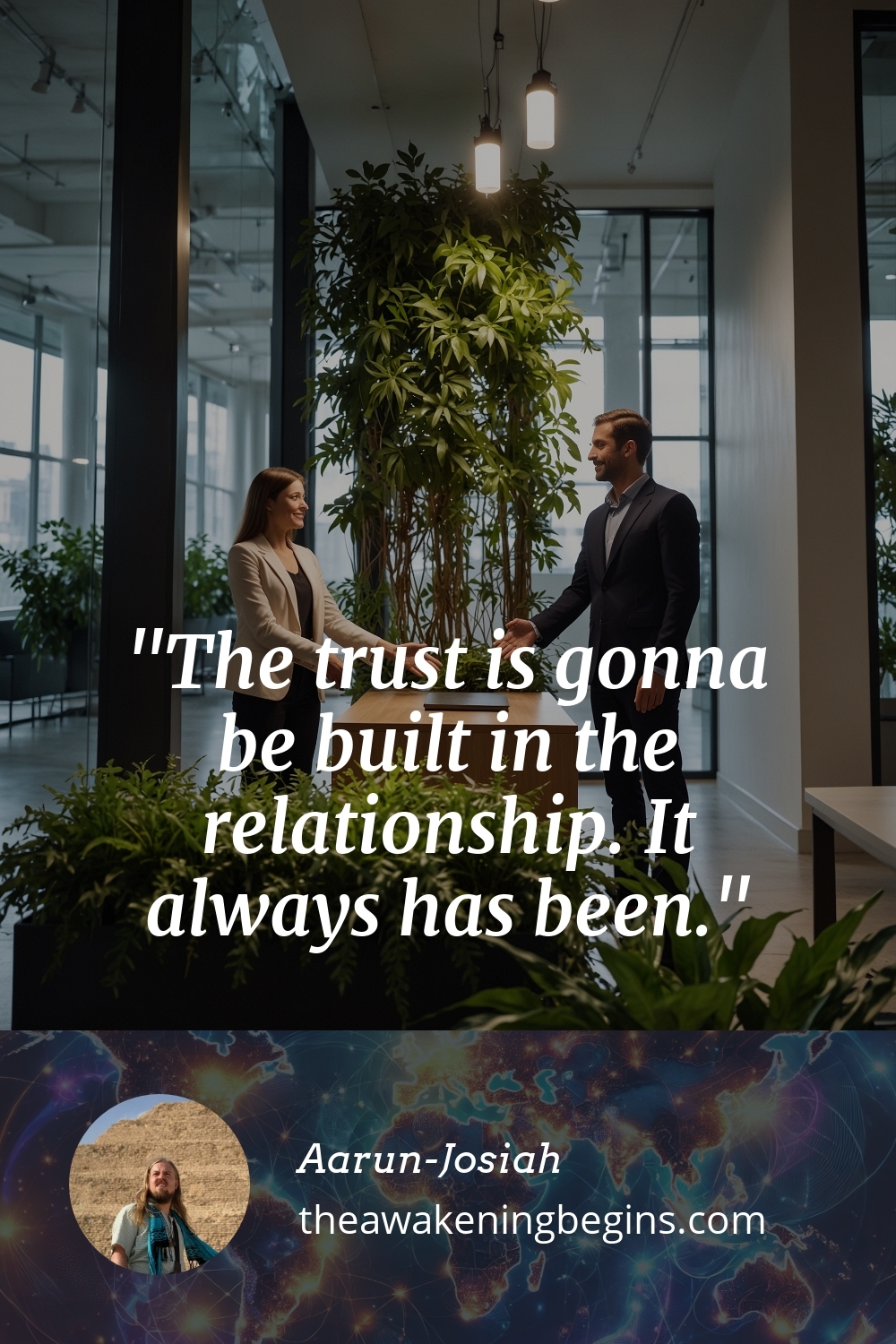 Pinterest Image The trust is gonna be built in the relationship. It always has been.