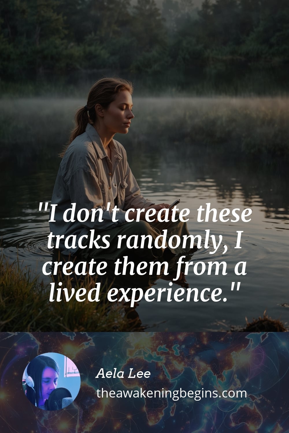 Pinterest Image I don't create these tracks randomly, I create them from a lived experience.