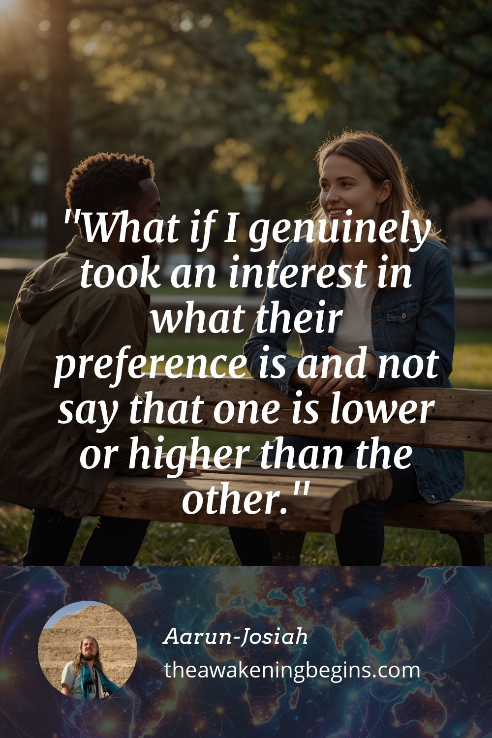 Pinterest Image What if I genuinely took an interest in what their preference is and not say that one is lower or higher than the other.