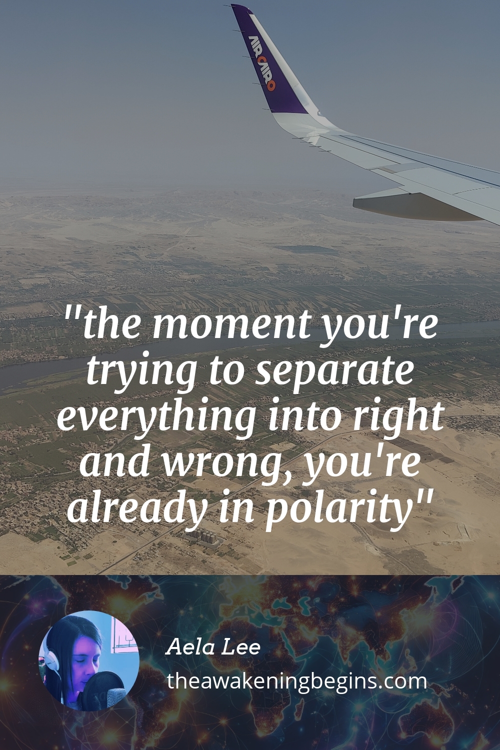 Pinterst Image the moment you're trying to separate everything into right and wrong, you're already in polarity