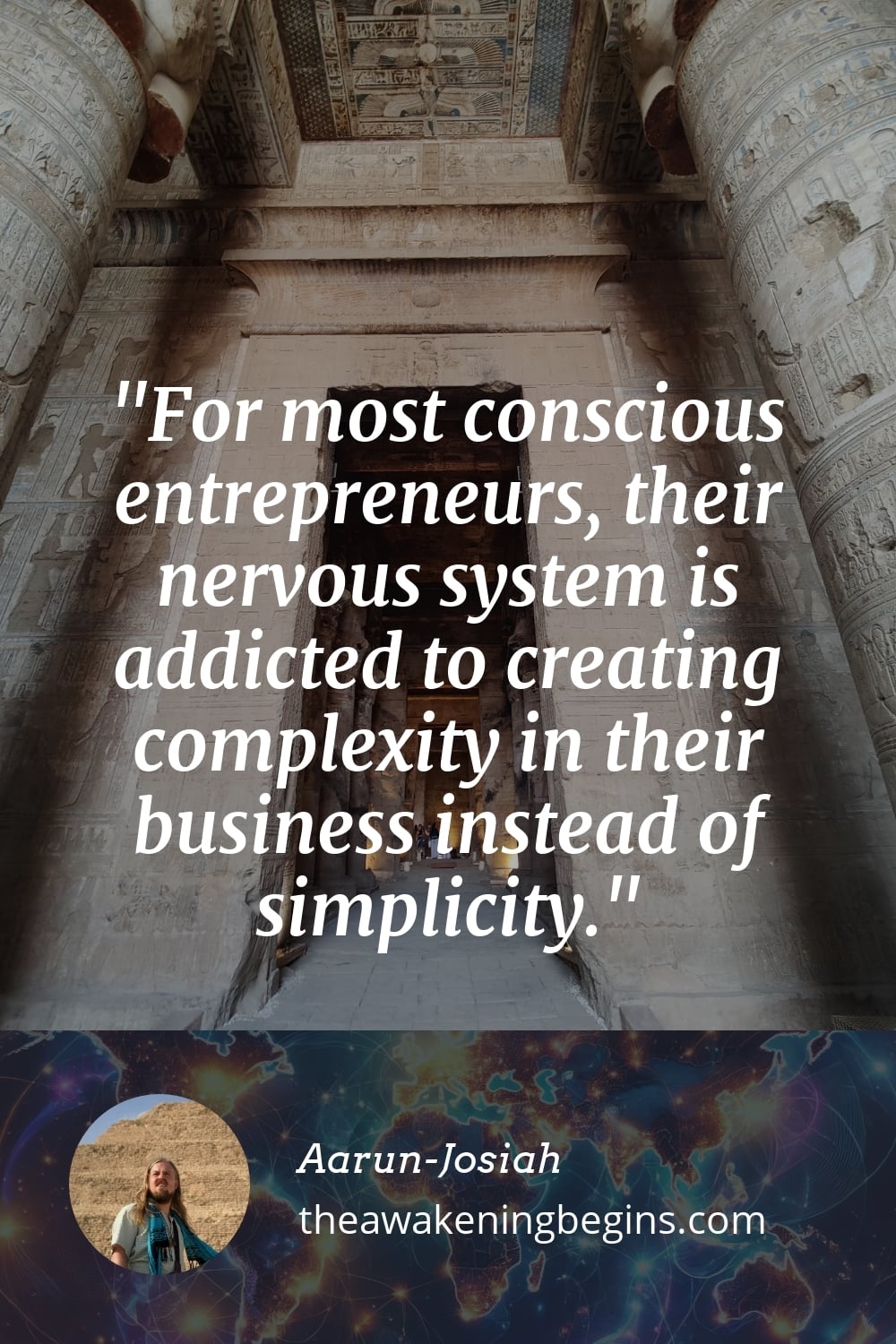Pinterest Image For most conscious entrepreneurs, their nervous system is addicted to creating complexity in their business instead of simplicity.