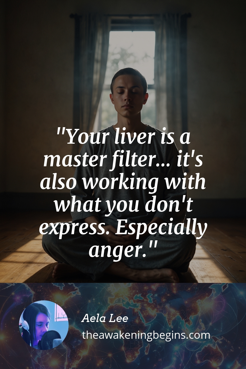 Pinterst Image Your liver is a master filter... it's also working with what you don't express. Especially anger.