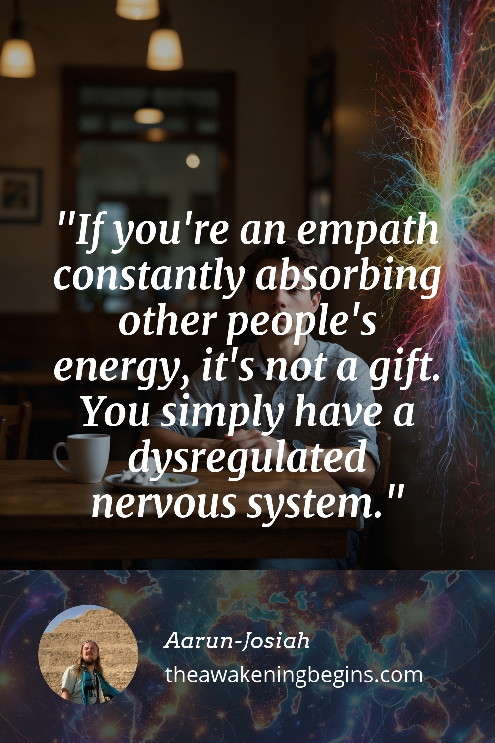 Pinterst Image If you're an empath constantly absorbing other people's energy, it's not a gift. You simply have a dysregulated nervous system.