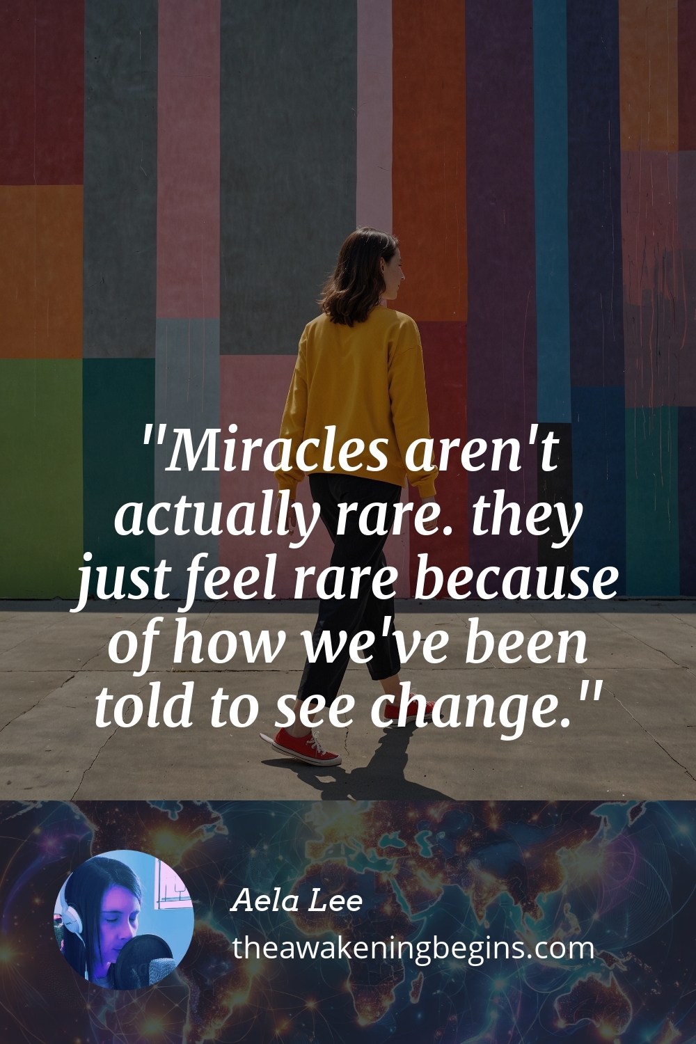 Pinterst Image Miracles aren't actually rare. they just feel rare because of how we've been told to see change.