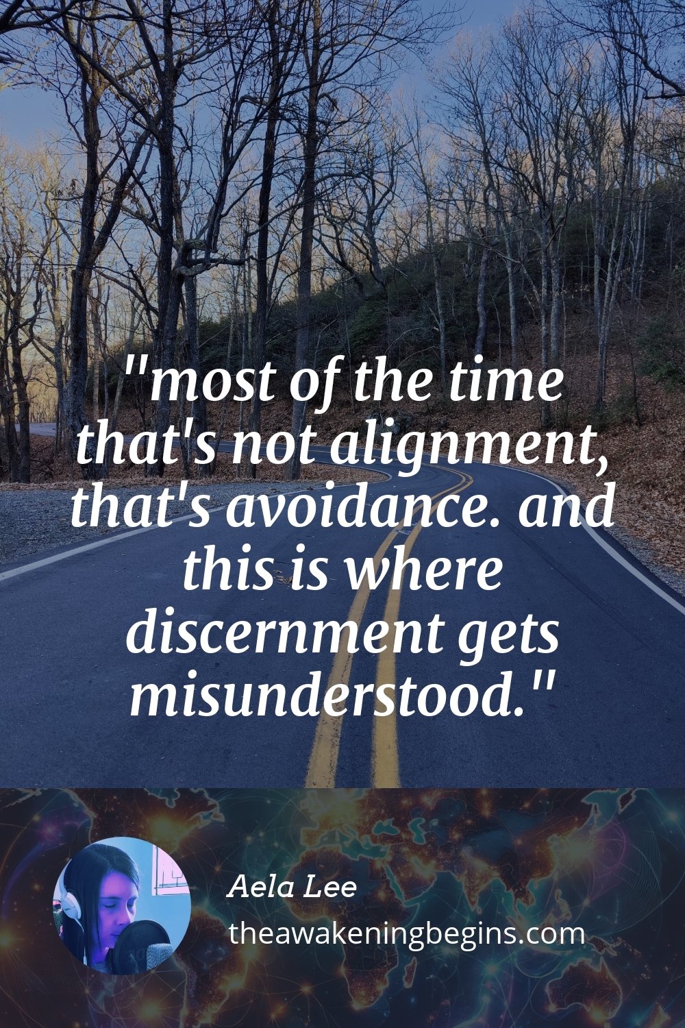 Pinterst Image most of the time that's not alignment, that's avoidance. and this is where discernment gets misunderstood.