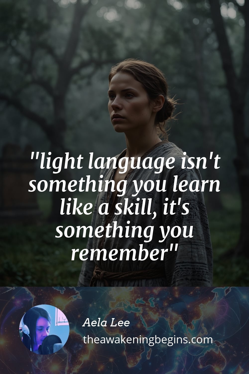 Pinterst Image light language isn't something you learn like a skill, it's something you remember