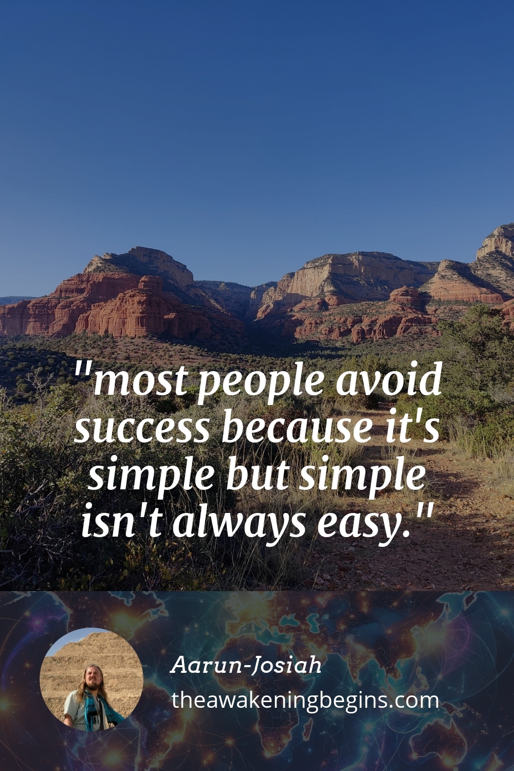 Pinterst Image most people avoid success because it's simple but simple isn't always easy.