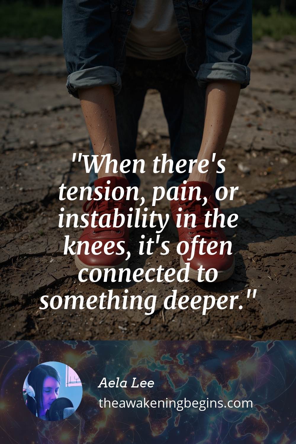 Pinterst Image When there's tension, pain, or instability in the knees, it's often connected to something deeper.