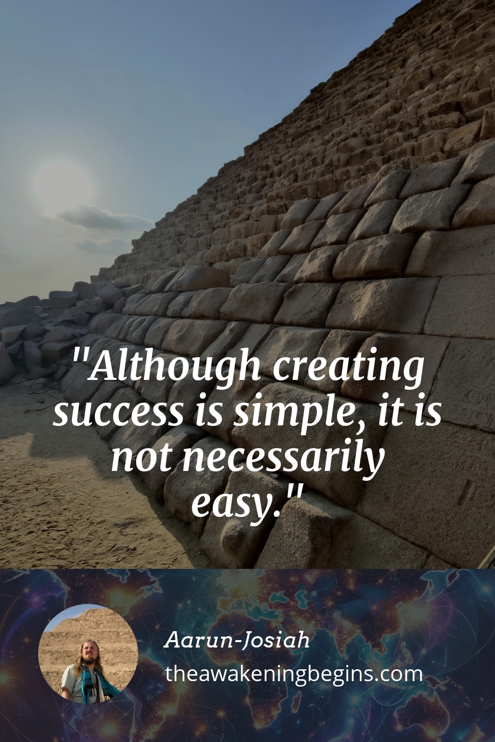 Pinterst Image Although creating success is simple, it is not necessarily easy.