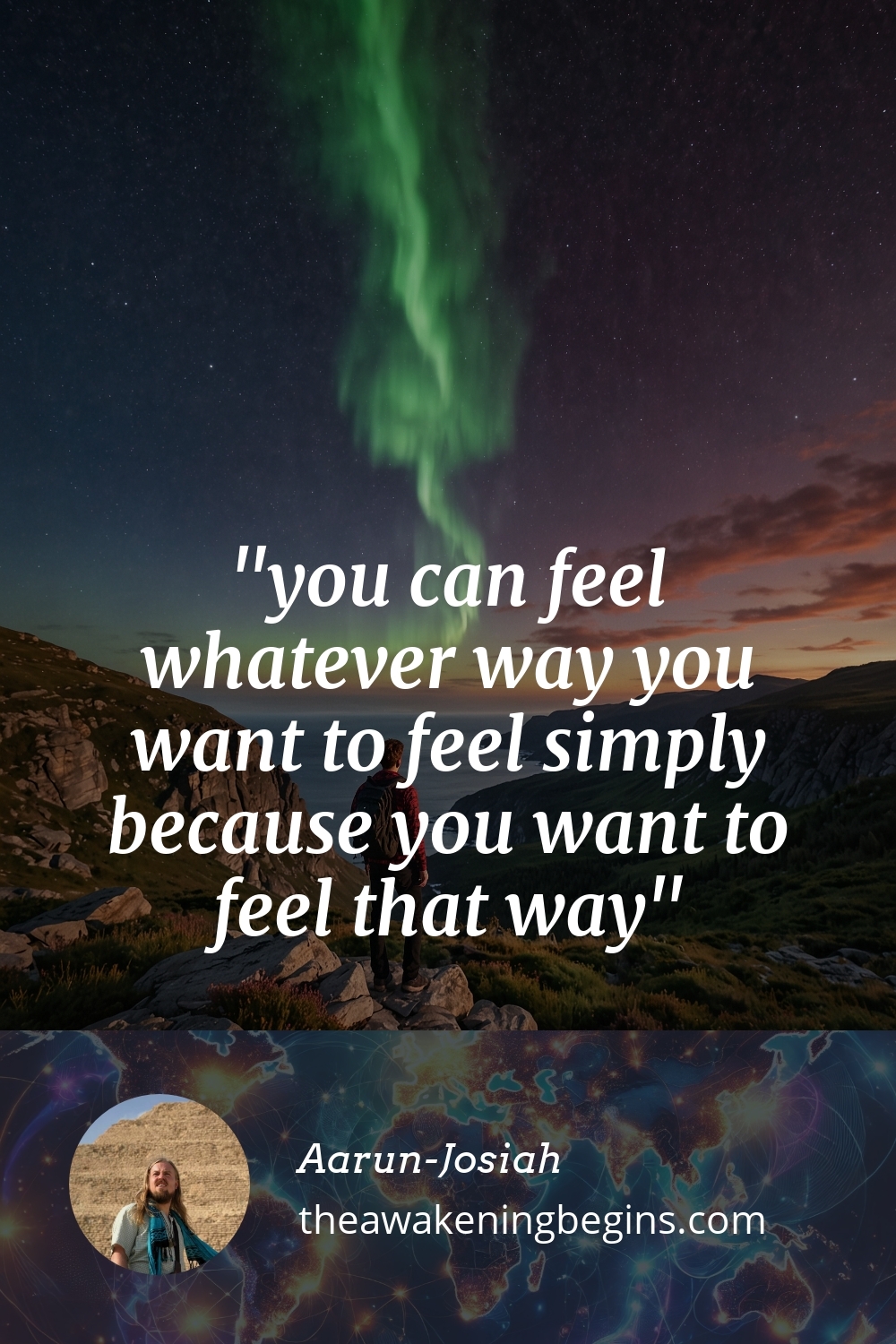 Pinterest Image you can feel whatever way you want to feel simply because you want to feel that way