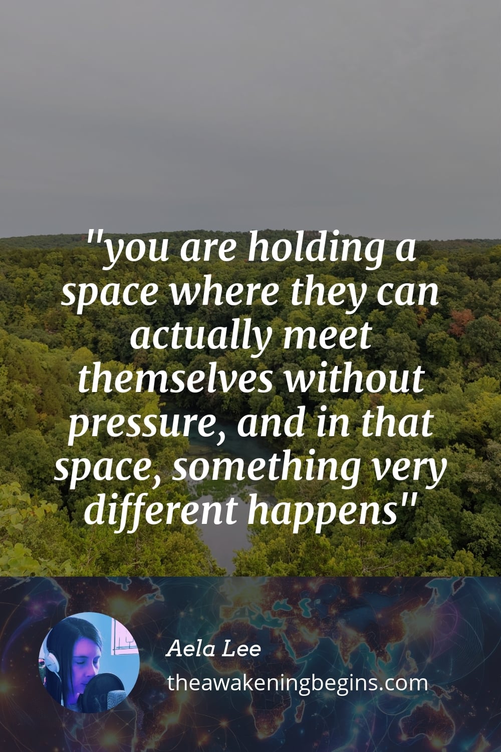 Pinterest Image you are holding a space where they can actually meet themselves without pressure, and in that space, something very different happens