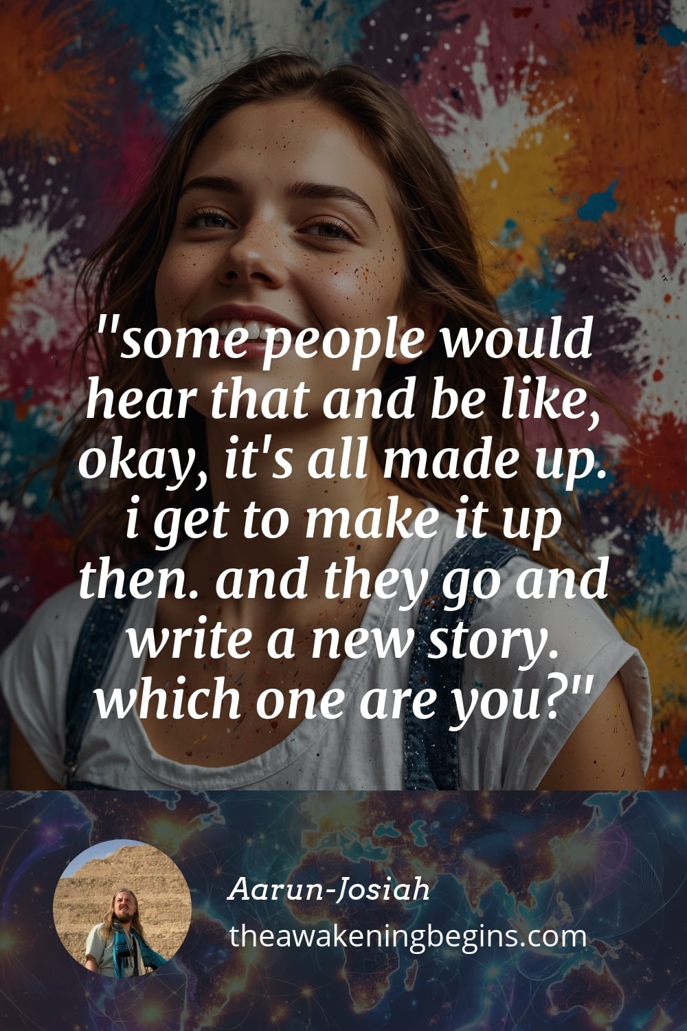 Pinterest Image some people would hear that and be like, okay, it's all made up. i get to make it up then. and they go and write a new story. which one are you?