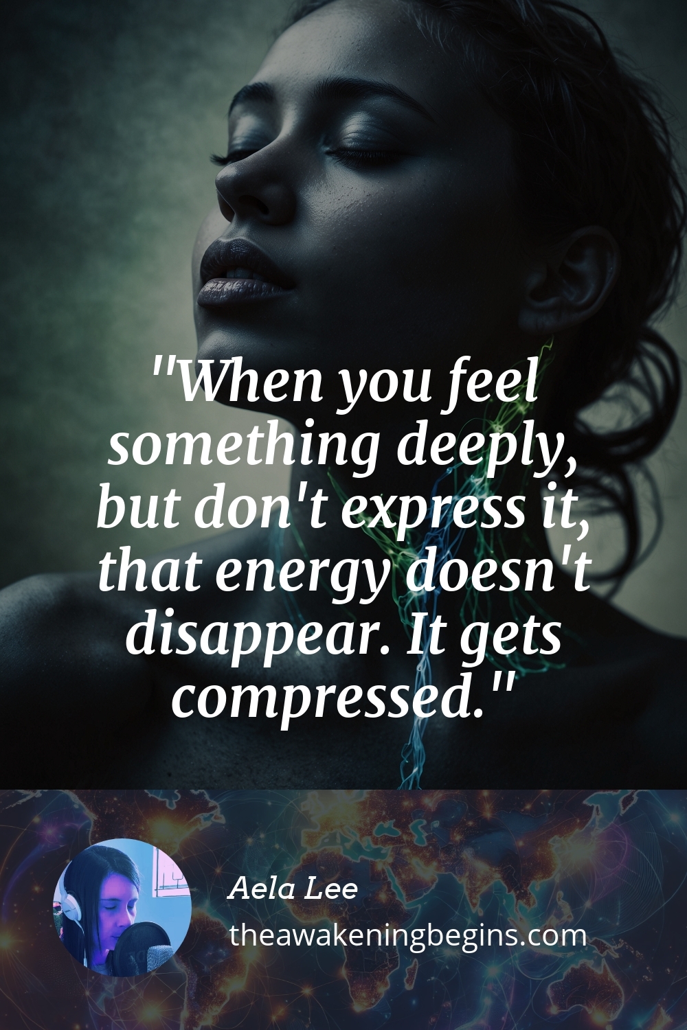 Pinterest Image When you feel something deeply, but don't express it, that energy doesn't disappear. It gets compressed.