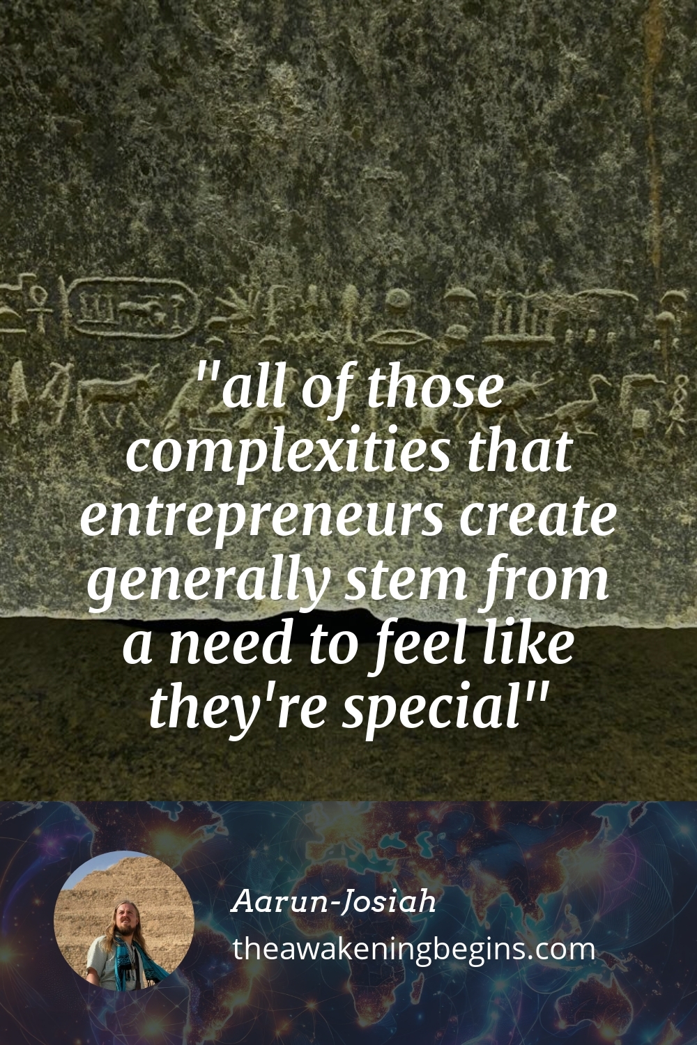 Pinterest Image all of those complexities that entrepreneurs create generally stem from a need to feel like they're special