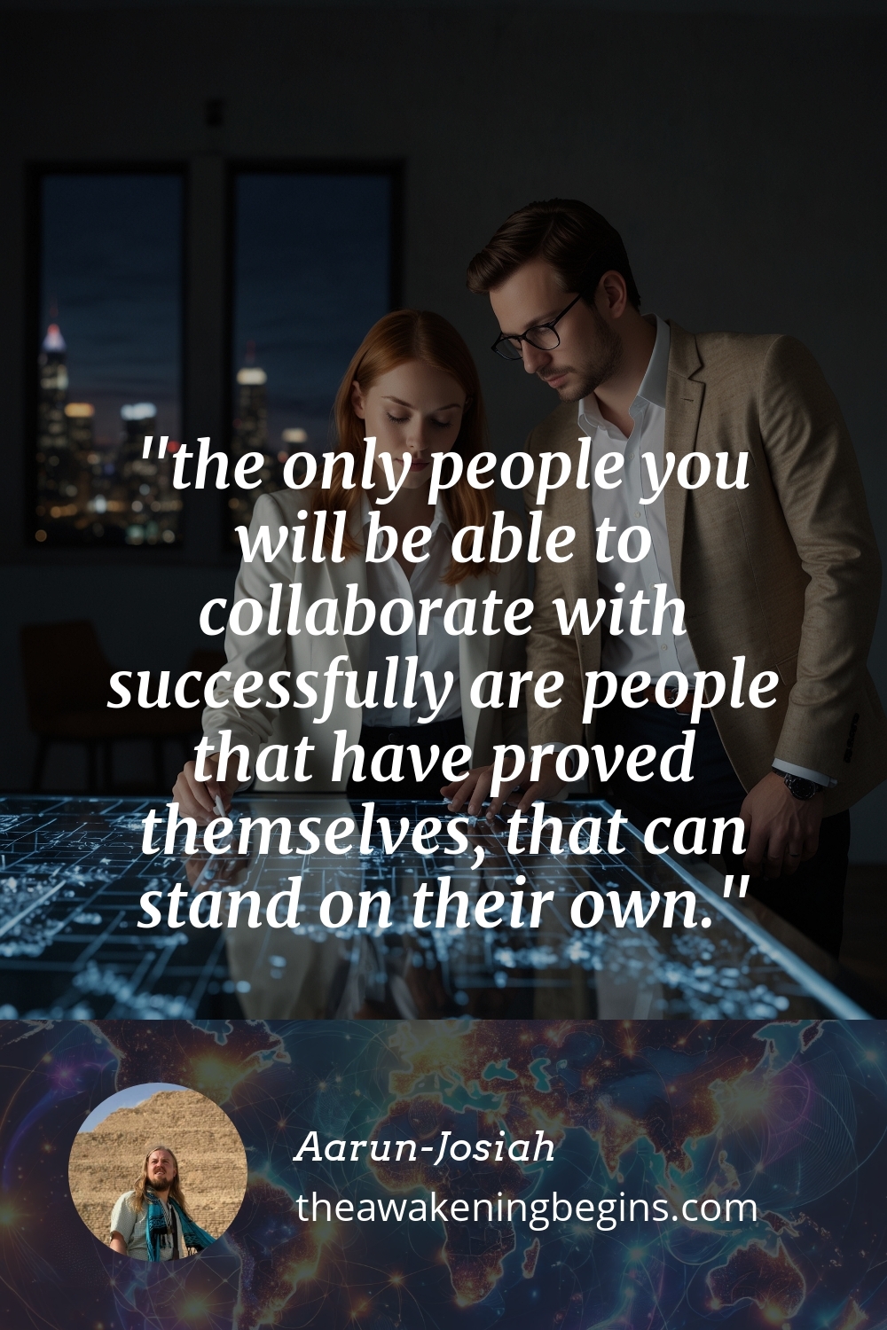 Pinterest Image the only people you will be able to collaborate with successfully are people that have proved themselves, that can stand on their own.