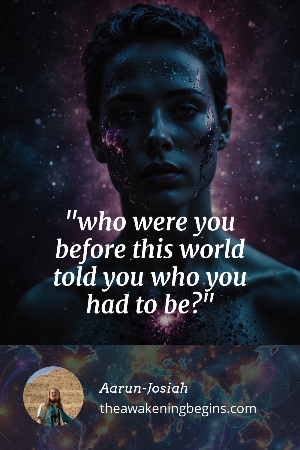 Pinterest Image who were you before this world told you who you had to be?