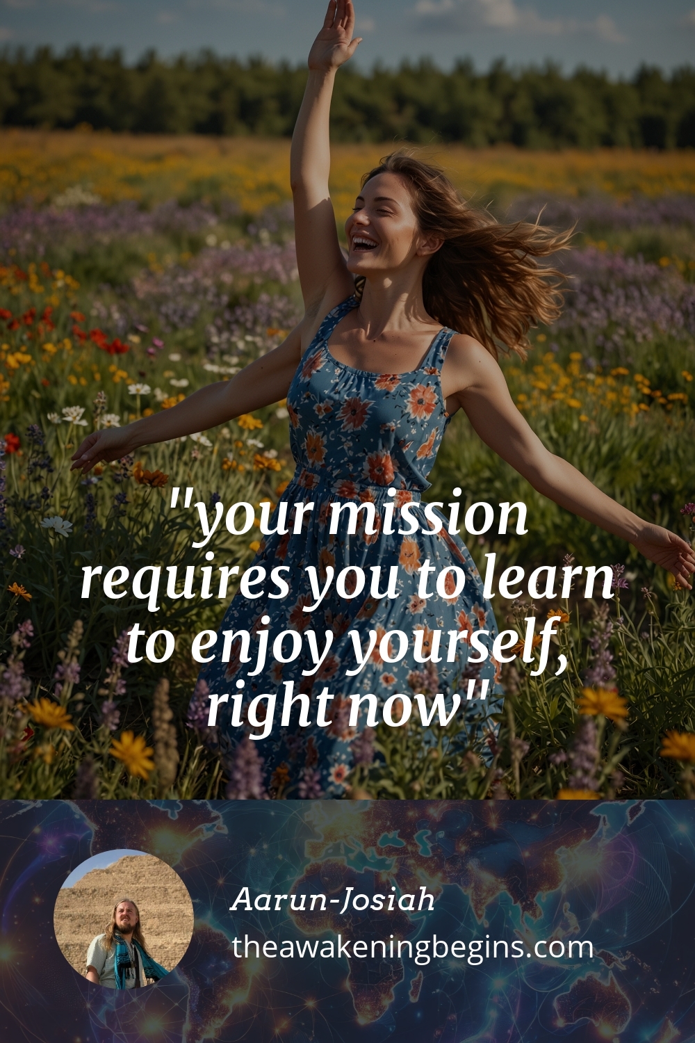 Pinterest Image your mission requires you to learn to enjoy yourself, right now