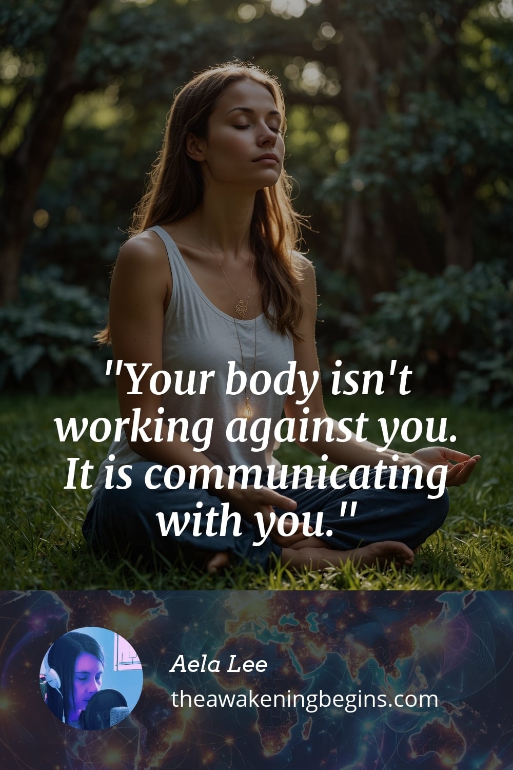 Pinterest Image Your body isn't working against you. It is communicating with you.