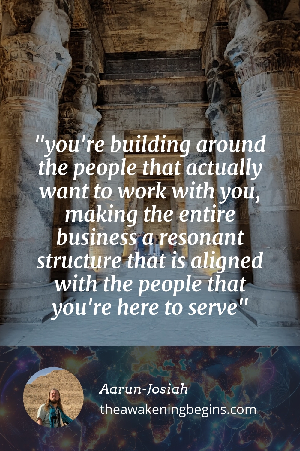 Pinterest Image you're building around the people that actually want to work with you, making the entire business a resonant structure that is aligned with the people that you're here to serve