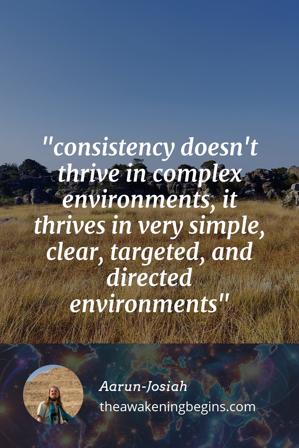 Pinterest Image consistency doesn't thrive in complex environments, it thrives in very simple, clear, targeted, and directed environments