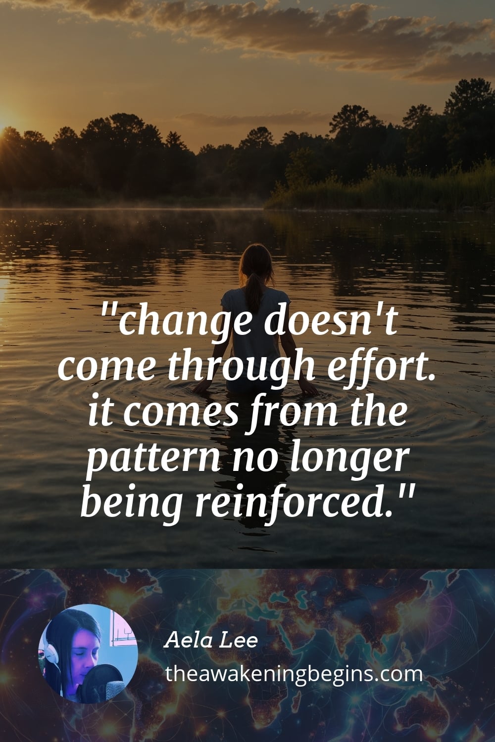Pinterest Image change doesn't come through effort. it comes from the pattern no longer being reinforced.