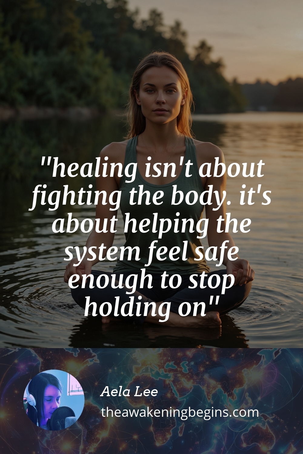 Pinterest Image healing isn't about fighting the body. it's about helping the system feel safe enough to stop holding on