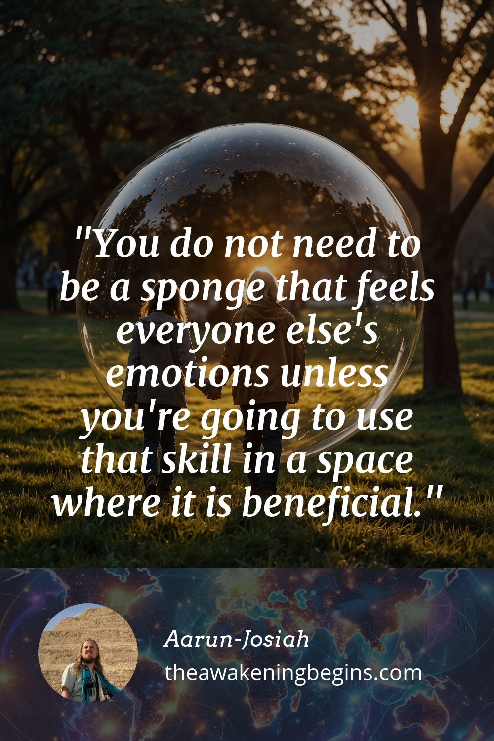 Pinterest Image You do not need to be a sponge that feels everyone else's emotions unless you're going to use that skill in a space where it is beneficial.