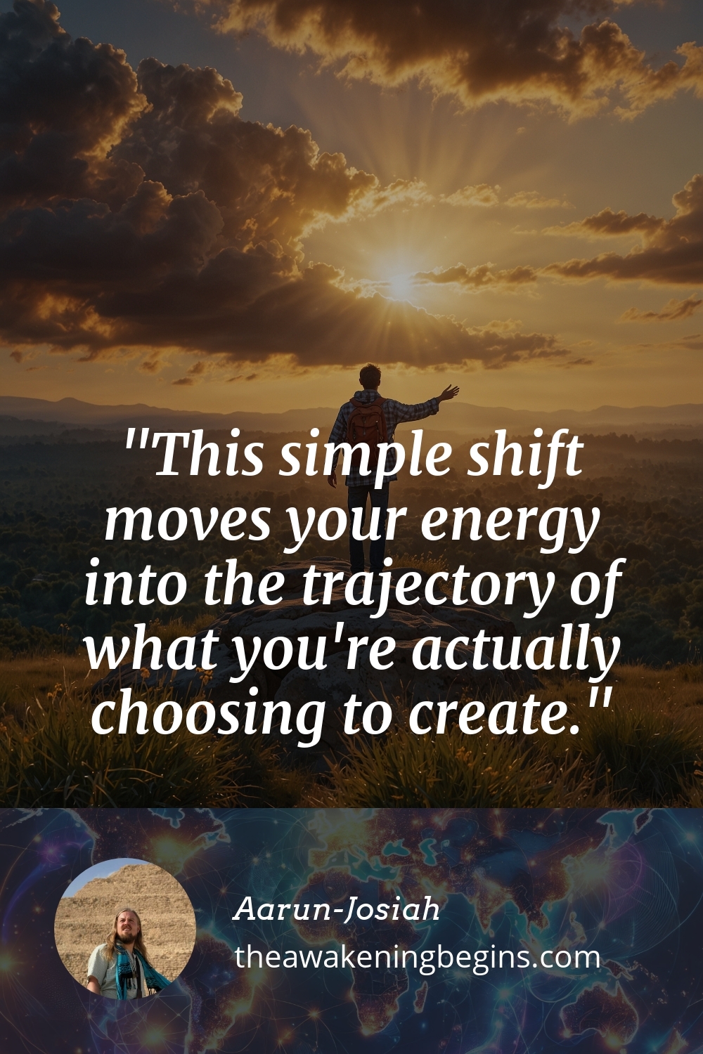 Pinterest Image This simple shift moves your energy into the trajectory of what you're actually choosing to create.