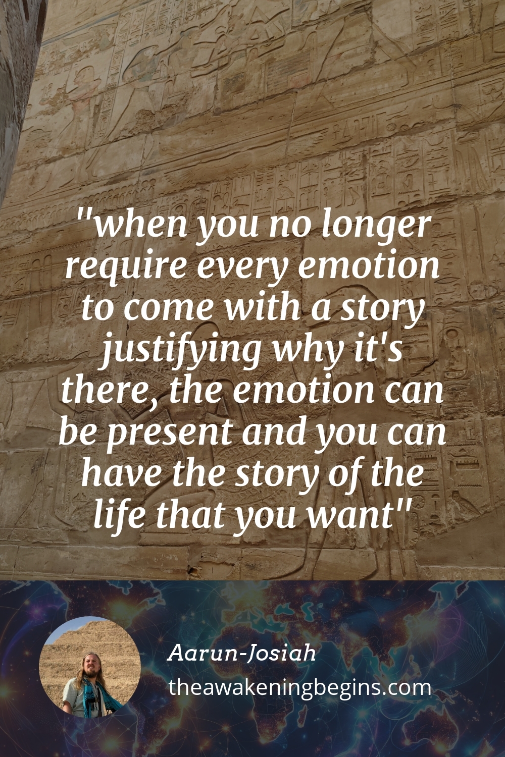 Pinterest Image when you no longer require every emotion to come with a story justifying why it's there, the emotion can be present and you can have the story of the life that you want