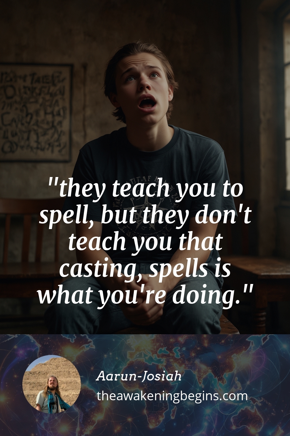 Pinterest Image they teach you to spell, but they don't teach you that casting, spells is what you're doing.