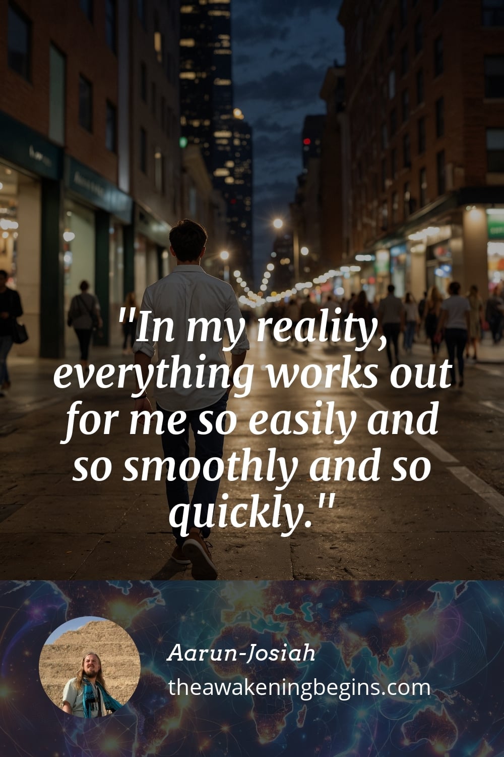 Pinterest Image In my reality, everything works out for me so easily and so smoothly and so quickly.