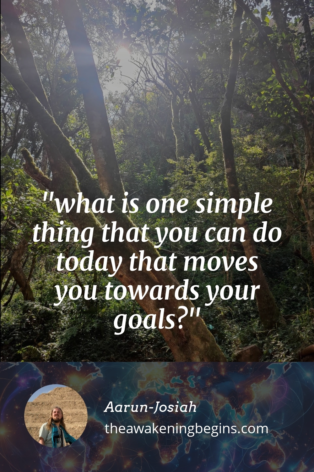 Pinterest Image what is one simple thing that you can do today that moves you towards your goals?